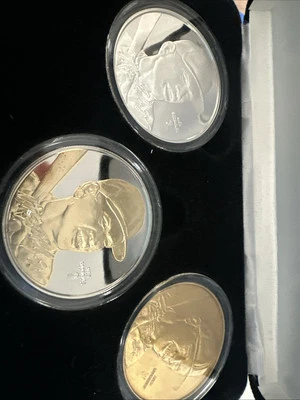 Juego de 3 monedas de prueba Alex Rodriguez A-Rod Highland Mint 3 oz serie Elite de plata .999 Foto 1 de 4