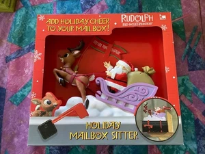 Rudolph das Rentier mit der roten Nase HOLIDAY MAILBOX SITTER Kmart Weihnachtsdeko NEU - Bild 1 von 4