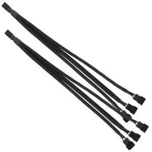 2pcs Fan Splitter 4 Pin Pc Fan Splitter 4 Pin Fan Splitter Fan Splitter 3 Way - Afbeelding 1 van 12