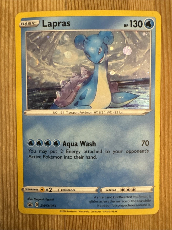 Lapras - SWSH051 - Pokemon Sword & Shield Promo Ultra Rare Holo Card HP - Image 1 of 2