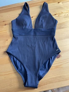 Women's Navy Blue One-Piece Swimsuit Size 12 New Never Worn. - Picture 1 of 4