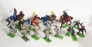 Vintage Lot Of Britains Ltd 1971 Deetail Medieval Knights & Horses - Bild 1 von 9