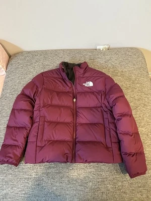 Chaqueta reversible The North Face Girl plumón fucsia 600 acolchada talla mediana 10 nueva sin etiquetas Foto 1 de 4