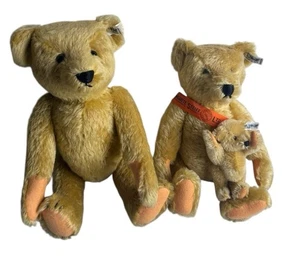 DE COLECCIÓN STEIFF PAPÁ, MAMÁ Y BEBÉ OSO CONJUNTO LTD botón en la oreja # etiqueta blanca Alemania - Imagen 1 de 23