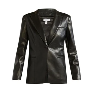 Sofia Jeans Blazer schwarz Kunstleder - Bild 1 von 13