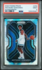Anthony Edwards 2020 Panini Prizm #258 PSA 9 Rookie RC Twolves - Picture 1 of 2