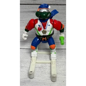Teenage Mutant Ninja Turtles Spiele Hot Doggin' Mike 1992 Playmates mit Skiausrüstung - Bild 1 von 4