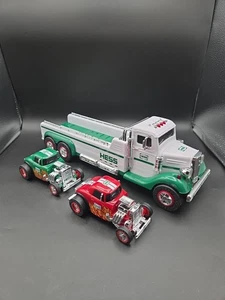 HESS 2022 FLATBED TRUCK With 2 VERY COOL HOT RODS, COLLECTIBLE, FUN!, BRAND NEW! - Picture 1 of 14