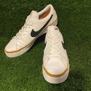 Nike Court Legacy Next Nature Skate Shoes Mens 13 White Desert Ochre DH3162-100 - Picture 1 of 11