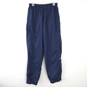 Vintage Nike Trainingshose Herren Large Blau Baggy Y2K Windbreaker Ankle Zip - Bild 1 von 17
