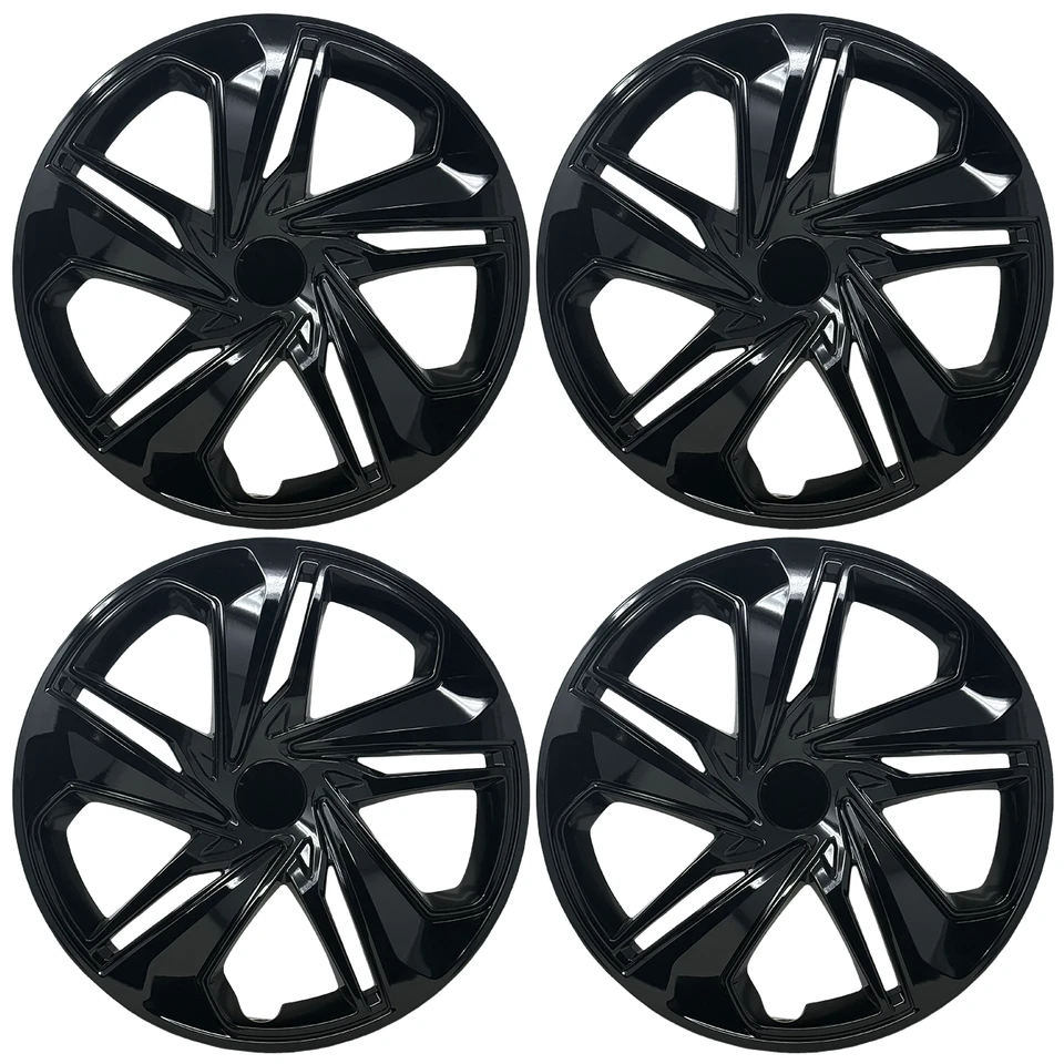 NEW Hubcap Set for Honda Civic 2019-2021, Premium Replica Gloss Black 16" 55103 - Image 1 of 4