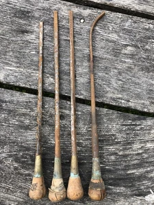Outils anciens, 4 rembourroirs bourrelier, sellier travail du cuir. 45 à 48 cm - Picture 1 of 13