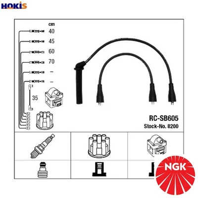 KIT CABLE ENCENDIDO 8200 PARA SAAB 900/°/Convertible/Combi/II/Hatchback 9000 2.0L Foto 1 de 4