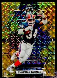 Mosaico Panini 2023 - Thurman Thomas #27 amarillo reactivo Prizm - Imagen 1 de 2