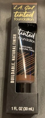 L.A. Girl Tinted Foundation Buildable Natural Finish - Glm772 Ebony (1 Oz) NIB - Image 1 of 4