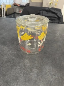 Barattolo barattolo vetro ancoraggio vintage anni 40 anatra agnello coniglietto tulipano e coperchio - Foto 1 di 6