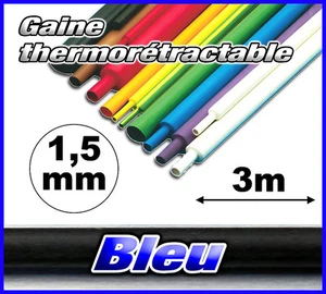 GB1.5-3# gaine thermo rétractable Bleu 1,5mm 3m ratio 2/1 - Imagen 1 de 1