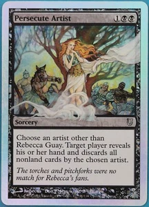 Persecute Artist FOIL Unhinged HEAVILY PLD Black Uncommon CARD (433012) ABUGames - Picture 1 of 2