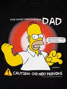 Camiseta de hombre de Los Simpson Homero Simpson vintage (1998). (Negro - Talla: Grande) - Imagen 1 de 11