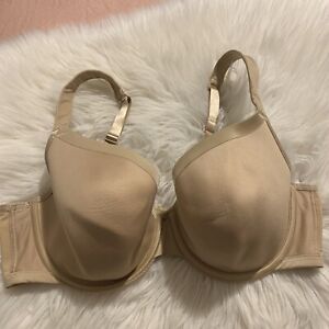 cacique lightly lined t shirt bra 40D beige mint condition 