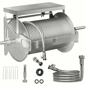 Morvat 150FT Stainless Steel Garden Hose Reel with Accessories & 100FT Hose - Picture 1 of 6