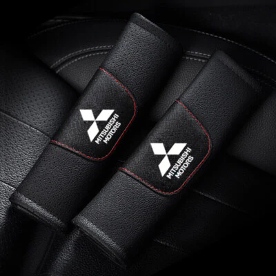 For Mitsubishi 2pcs Car Seat Belt Cover Shoulder Cushion Pad Interior Accessorie - Image 1 of 2