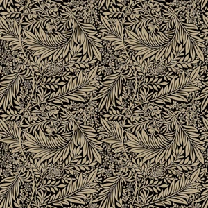 William Morris Design 100% cotone largo 140 cm allodola ebano cotone artigianale - Foto 1 di 1