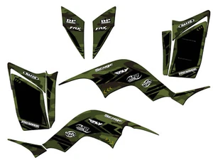 All Years RAPTOR 90 APACHE Green Senge Graphics Kit Compatible with Yamaha - Picture 1 of 7