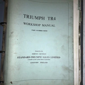 Triumph Workshop Manual TR 4 Models 1963 - Picture 1 of 3