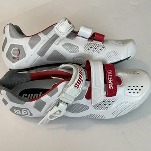 Suplest Supzero Sz 44.5 (11.5) Carbon Racing Cycling Road Shoe White 3-bolt FLAW - Picture 1 of 18