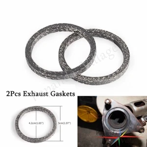 Exhaust Pipe Gaskets/Seals For Harley Sportster Big Twin Dyna 65324-83B - Picture 1 of 9