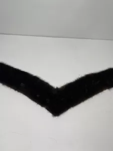 Vintage Brown Mink Fur Collar Lined Scarf Stole Wrap V shaped - Picture 1 of 8