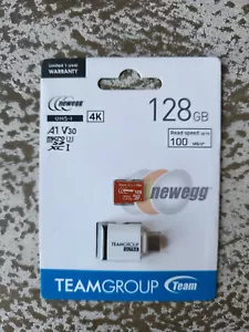 TEAMGROUP GO Micro SD Card 128GB - A1 U3 V30 - Picture 1 of 3