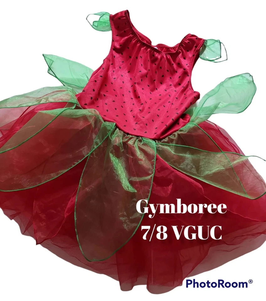 DISFRAZ DE HADA FRESA GYMBOREE 7/8 NIÑAS HALLOWEEN VESTIR Foto 1 de 1