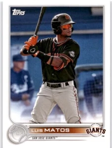 LUIS MATOS 2022 Topps Pro Debut #PD-137 San Jose Giants - Picture 1 of 2
