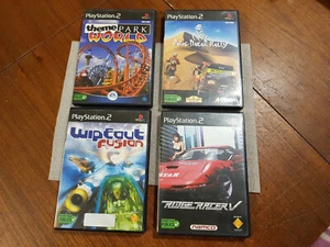 PS2 Games Theme PARK WORLD / PARIS DAKAR RALLY / Wipeout Fusion / Ridge Racer V - Picture 1 of 9
