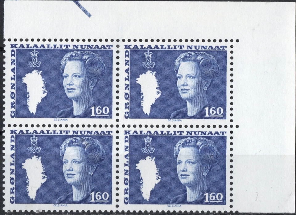 3141 Greenland 1980-89, FA 122, MNH, SG #117, SC #123, MNH, Queen Margrethe. - Image 1 of 1