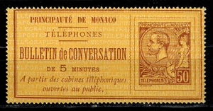 Monaco Sello Bloque Teléfono No. 1 Nuevo ** / MNH - Imagen 1 de 1