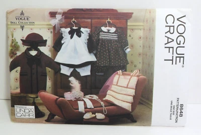 Vogue Sewing Pattern 8648 18" Doll Clothes Vintage Dress Outfits Shoes Coat OOP - Image 1 of 3