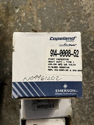Copeland 914-0008-52 Start Capacitor 145-174 MFD 220Vac Same Day Shipping - Image 1 of 2