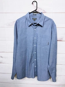 Eddie Bauer Mens Shirt Size XL Classic Fit Blue Button Up Long Sleeve - Picture 1 of 7
