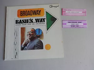 no vinyl COUNT BASIE basie's way broadway 1 BILDHÜLLE + 2 JUKEBOX STRIPs - Bild 1 von 2