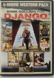 Django DVD 8 Movie Western Pack 2 Disc Widescreen Buffalo Bill Santana Action - Picture 1 of 1