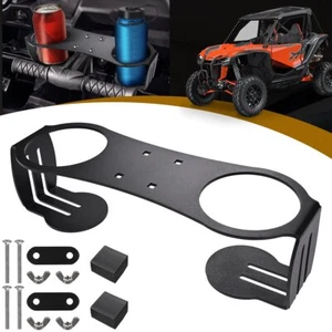 For Honda Talon Dual Grab Handle Cup Drink Holder Powder Coated Black 2020-2024 - Picture 1 of 8
