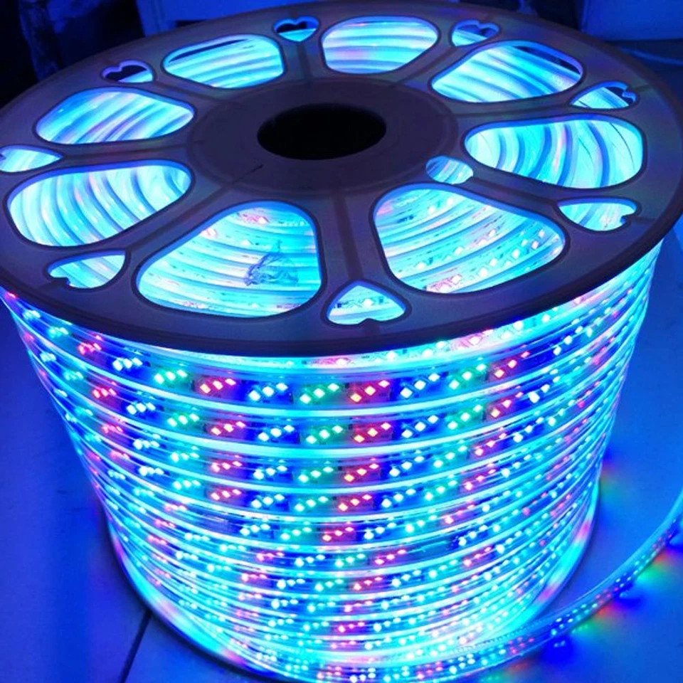 Sale Discount 12MM 6 Colour RGB Strip Light Rope Light SMD 2835 240V IP67 UK - Image 1 of 4