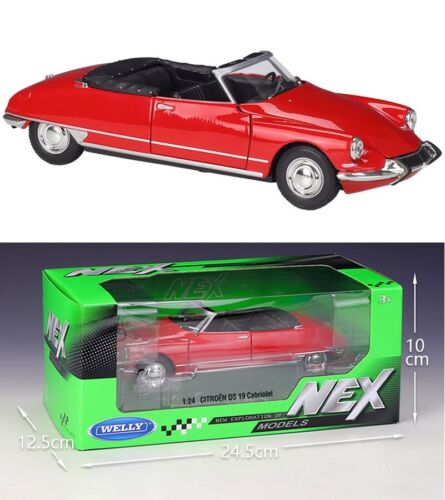 WELLY 1:24 CITROEN DS 19 Cabriolet Alloy Diecast Vehicle Car MODEL TOY Collect