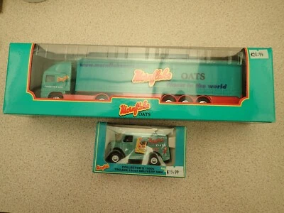 2 x Mornflake Oats Vehicles Corgi 59573 ERF Curtainside Trojan 15cwt Undisplayed - Image 1 of 4
