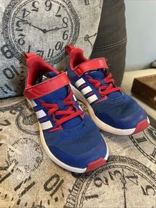 Spider Man Adidas Fortarun 2.0 Marvel Shoes, Cloudfoam Athletic, Boys SZ 13.5 - Picture 1 of 16
