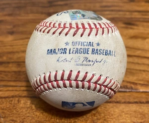 Dansby Swanson Cubs Game Used WALK Baseball 6/29/2025 vs Astros Valdez BB #475 - Picture 1 of 5