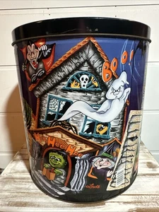 Very Rare! Vintage Halloween "Smiley Witch" Golden Harvest Popcorn Tin c.1990s - Picture 1 of 9